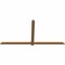 Ekena Millwork Eugene Smooth Timber Gable Bracket, Western Red Cedar, 84"W x 42"H x 1 1/2"D x 3 1/2"F, 12/12 Pitch GBW084X42X0204EUG00SWR - alternate 4